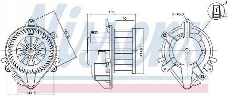 Вентилятор салону NISSENS 87804