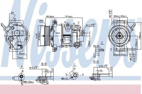 Компрессор кондиционера NISSENS 890030