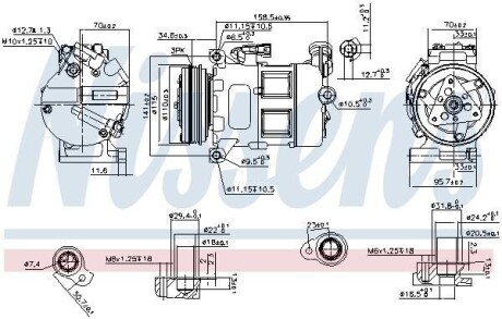 Компрессор кондиционера First Fit NISSENS 890062