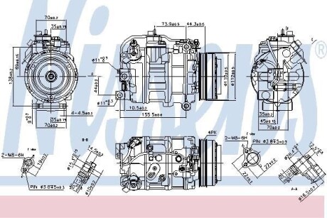 Компрессор кондиционера First Fit NISSENS 890218