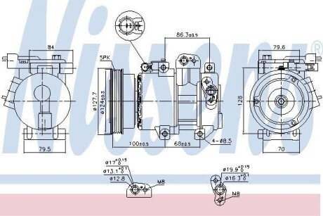 Компрессор кондиционера First Fit NISSENS 890232