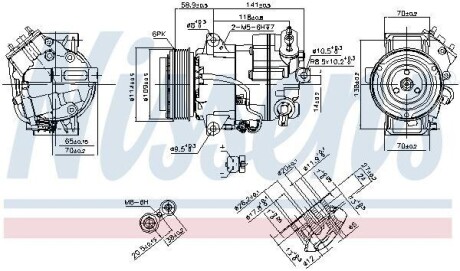 Компрессор кондиционера First Fit NISSENS 890267