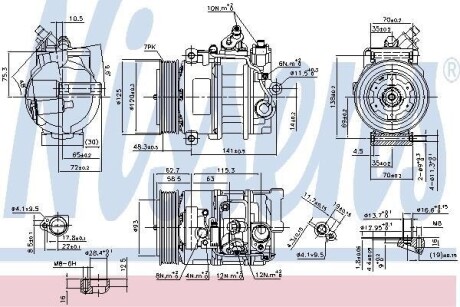 Компрессор кондиционера First Fit NISSENS 890322