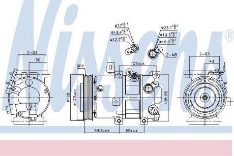 Компресор кондиціонера First Fit NISSENS 890430