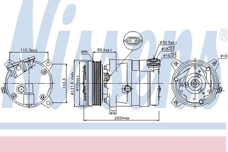 Компресор кондиціонера First Fit NISSENS 89058