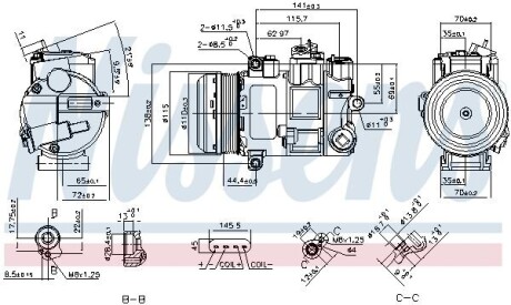 Компрессор кондиционера First Fit NISSENS 890696