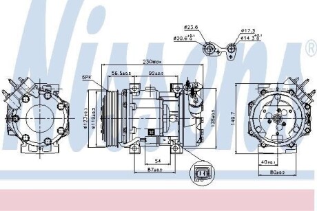 Компрессор кондиционера First Fit NISSENS 89076