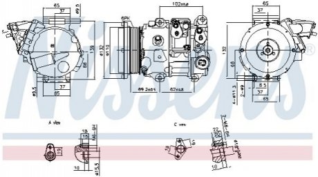 Компресор кондиціонера NISSENS 890876