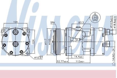 Компрессор кондиционера First Fit NISSENS 89123