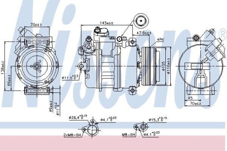 Компрессор кондиционера First Fit NISSENS 89341