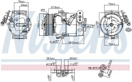 Компрессор кондиционера First Fit NISSENS 89356