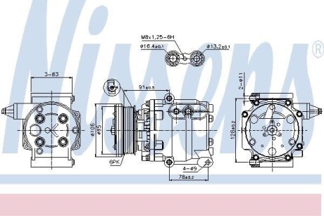 Компрессор кондиционера First Fit NISSENS 89358