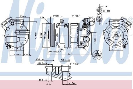 Компрессор кондиционера First Fit NISSENS 89420