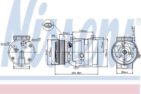 Компрессор кондиционера First Fit NISSENS 89435