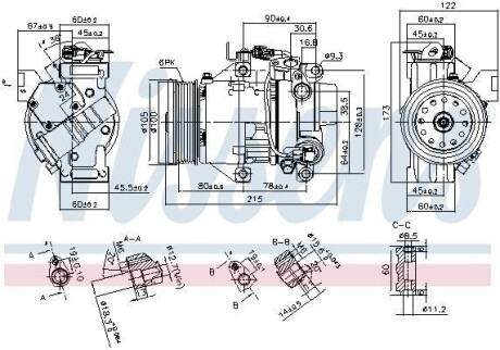 Компрессор кондиционера First Fit NISSENS 89443