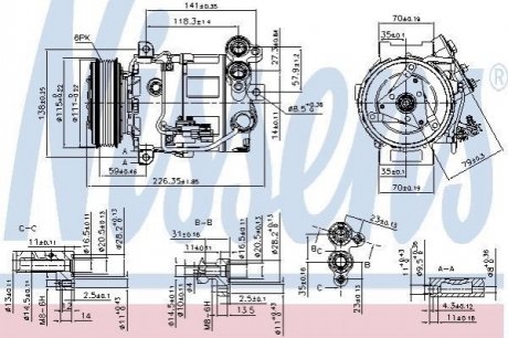 Компрессор кондиционера NISSENS 89465