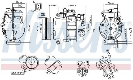 Компрессор кондиционера First Fit NISSENS 89513