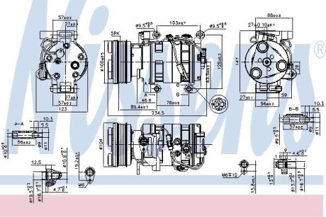 Компрессор кондиционера First Fit NISSENS 89550