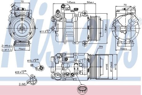 Компрессор кондиционера First Fit NISSENS 89574