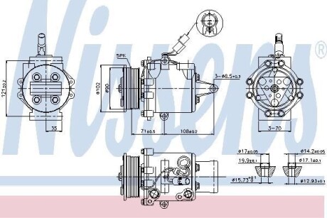 Компрессор кондиционера First Fit NISSENS 89591