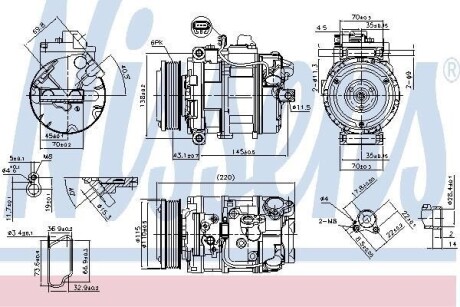 Компрессор кондиционера First Fit NISSENS 89599