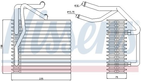 Випарник кондиціонера NISSENS 92205