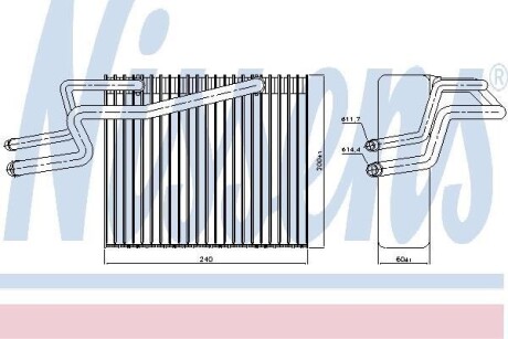 Випарник кондиціонера NISSENS 92215