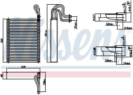 Випарювач кондиціонера NISSENS 92351