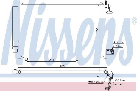 Радиатор кондиционера First Fit NISSENS 940108