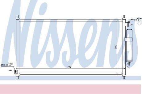Конденсер кондиціонера NISSENS 940237