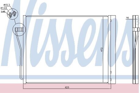 Конденсер кондиціонера NISSENS 940308