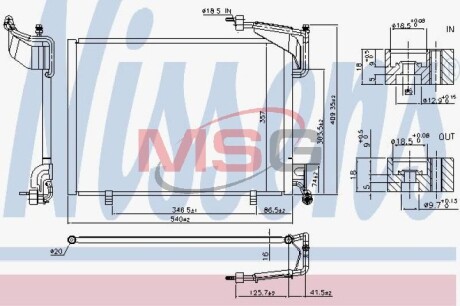 Радиатор кондиционера NISSENS 940528