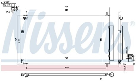 Радіатор кондиціонера First Fit NISSENS 940538