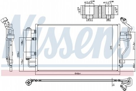 Радиатор кондиционера First Fit NISSENS 940583 (фото 1)