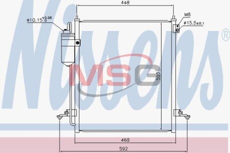 Радиатор кондиционера First Fit NISSENS 940610