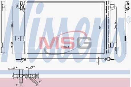 Радиатор кондиционера First Fit NISSENS 940732