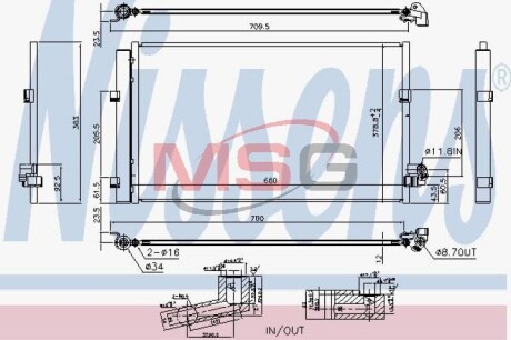 Радиатор кондиционера First Fit NISSENS 940748