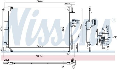 Радіатор кондиціонера First Fit NISSENS 940786