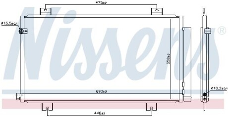 Радіатор кондиціонера First Fit NISSENS 941180