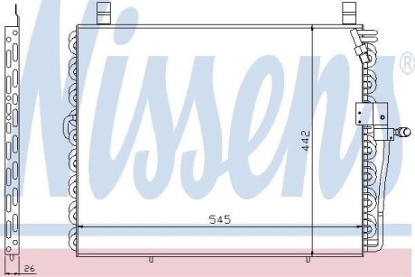 Конденсер кондіционера MERCEDES NISSENS 94176