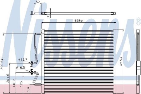 Конденсер кондиціонера NISSENS 94275