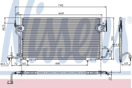 Конденсер кондиціонера NISSENS 94276