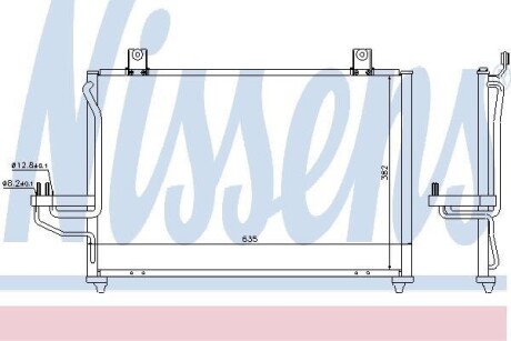 Конденсер кондиціонера NISSENS 94422