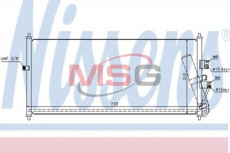 Радіатор кондиціонера First Fit NISSENS 94521