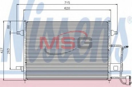 Радиатор кондиционера NISSENS 94922