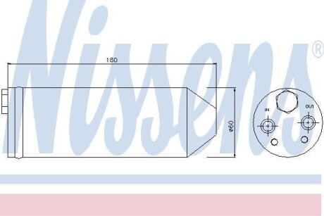 Осушувач кондиціонера VOLVO S60 I (2001) S60 2.4 T5 NISSENS 95256