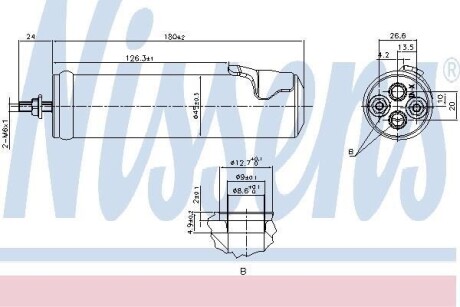 Осушувач кондиціонера NISSENS 95565