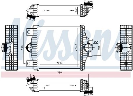 Радиатор интеркулера NISSENS 961427