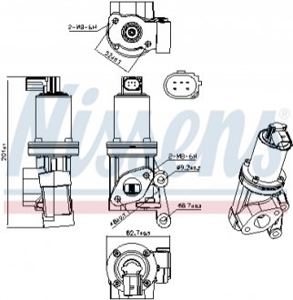 Клапан рециркуляціі ВГ (EGR) First Fit NISSENS 98312