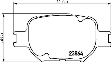 Колодки гальмові дискові передні Toyota Corolla 1.6, 1.8 (14-) Nisshinbo NP1021